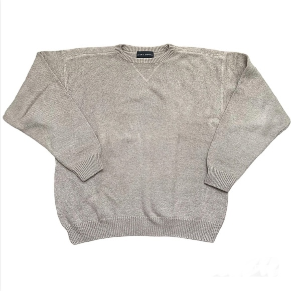 Croft & Barrow 100% Cotton Crewneck Sweater – XL Cozy Neutral Vibes  🌰 - Picture 1 of 3